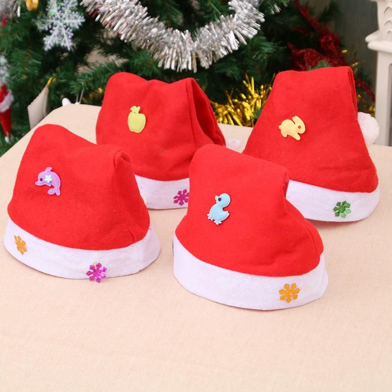 Christmas Applique Cartoon Red Children's Hat Nhmv155197