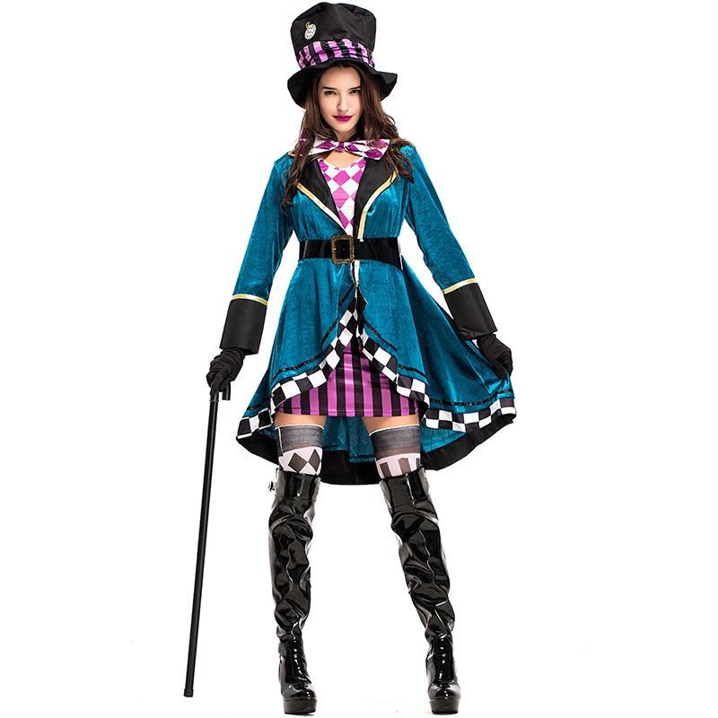 Halloween Costume Adult Female Magician Performance Clothing Nhfe155260