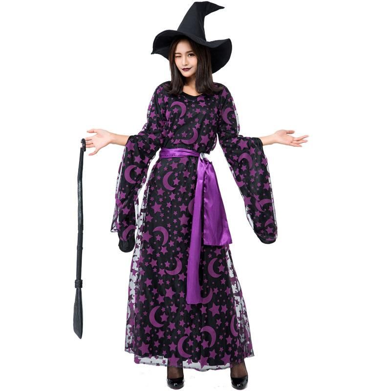 Women's Halloween Costumes Fashion Star Moon Stage Costume Props
