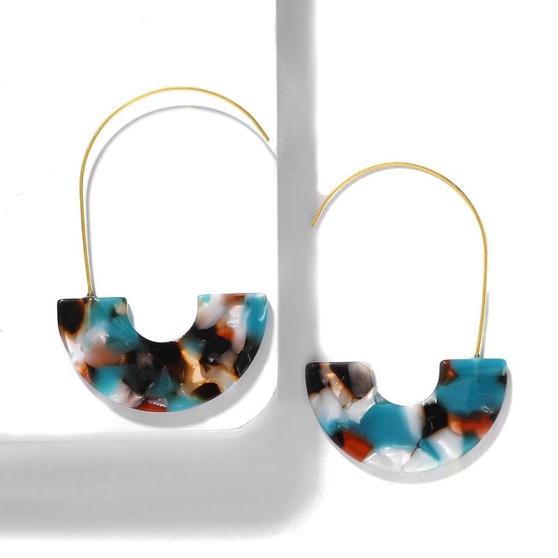 Fashion Resin Long Hoop Earrings Nhjq155410