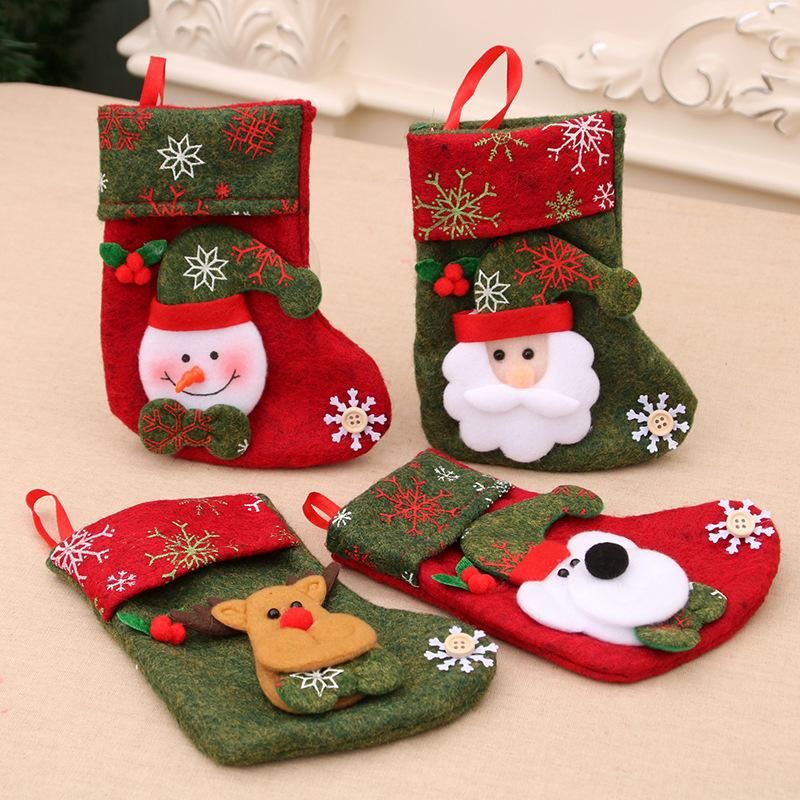 Printed Children's Candy Bag Christmas Decoration Socks Nhmv155577