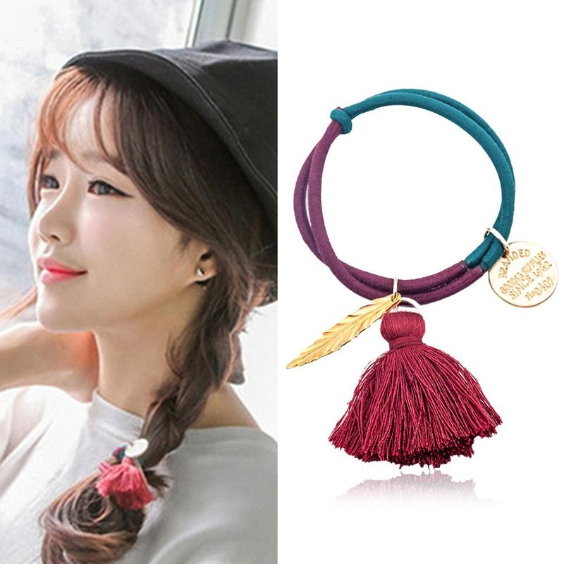 Korean Version Of The New Two-tone Tassel Alloy Hair Accessories Nhdp149383