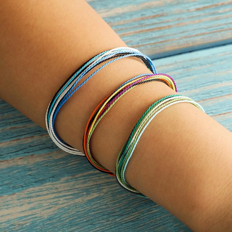 Fashion Hand-woven Color Rope Multi-layer Bracelet Nhgy149886
