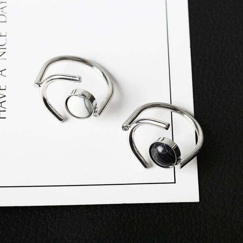 Geometric Opening Ring Or Marbled Ring Nhdp150091