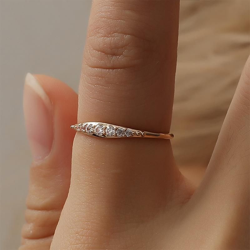 Fashion Plated Diamond Zircon Alloy Ring Nhdp150108