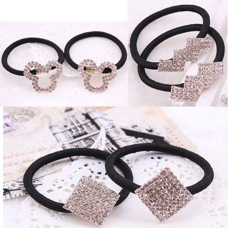 Korean Version Of The Artificial Gemstone Five-pointed Star Alloy Love Hair Accessories Nhdp150122
