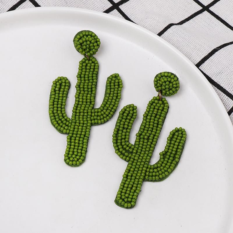 Fashion Cactus Beads Earrings Nhjj150127