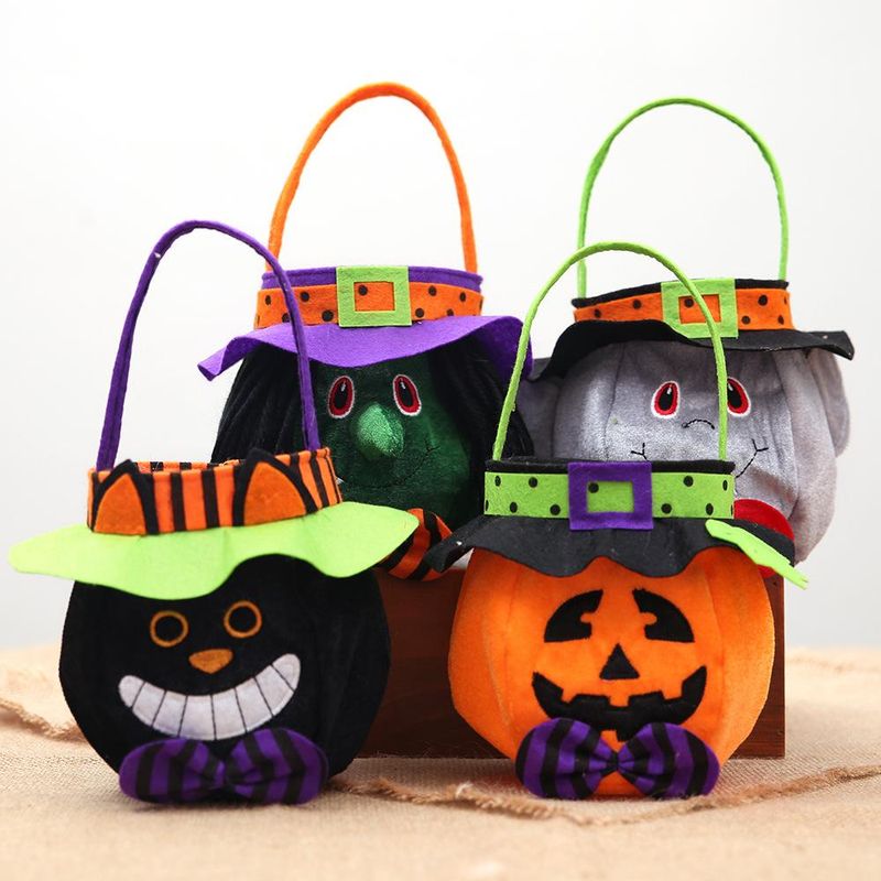 Nueva Bolsa De Regalo De Tela Redonda Con Capucha De Halloween Nhhb150197