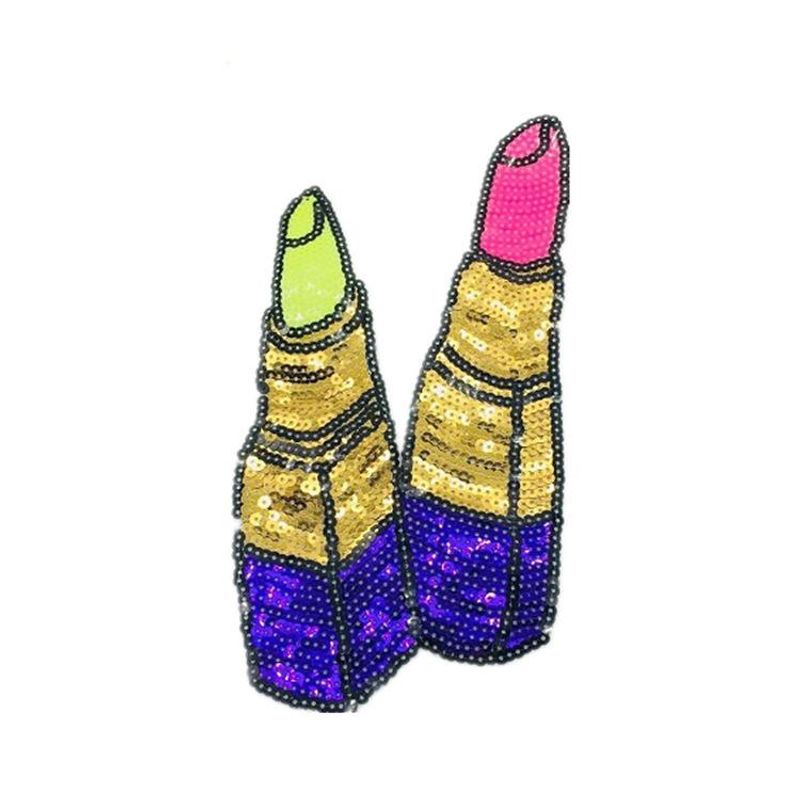 Lipstick Beads, Zhangzi Lips, Sequins, Embroidered Cloth Stickers Nhlt150243