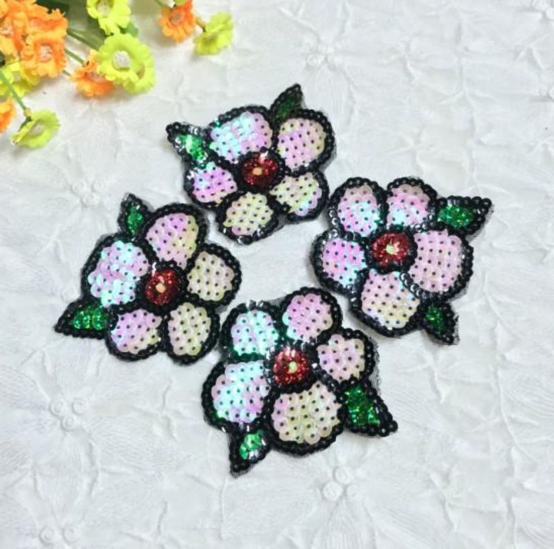 Fashion Beads, Small Plum Flowers, Small Cloth Stickers Nhlt150247