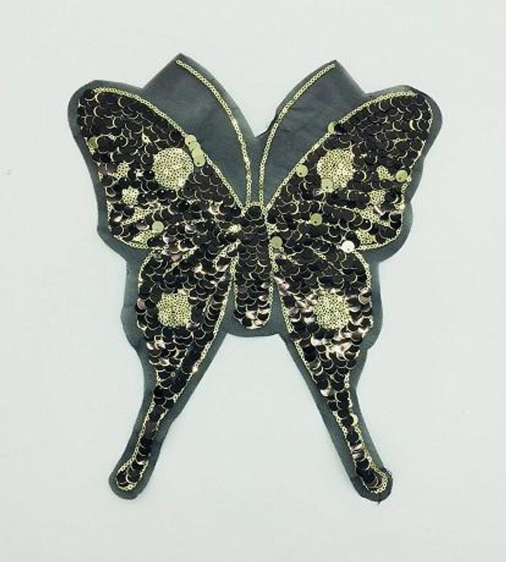 Sleek Minimalist Butterfly Sequin T-shirt Nhlt150309