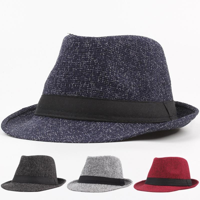 جديد تقليد الكتان الترفيه القش قبعة الكورية صياد قبعة شاطئ قبعة