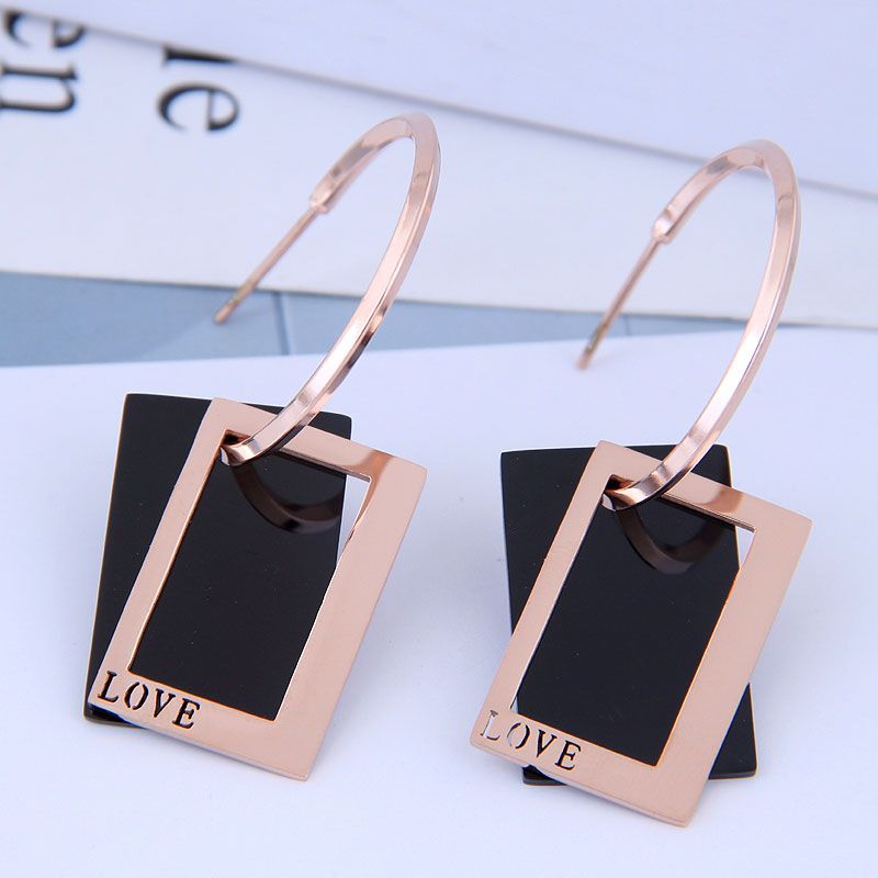 Exquisite And Stylish Titanium Steel Stud Earrings