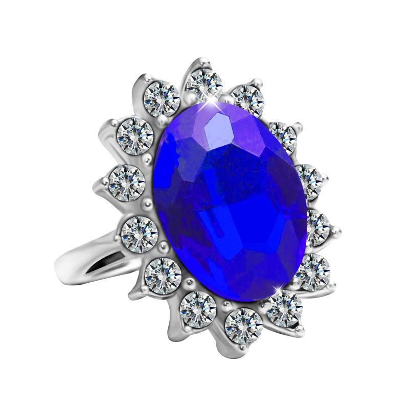 Europäische Und Amerikanische Böhmische Sonnenblumen Ring Ring Saphir Diamant Ring Armband Schmuck Hersteller Großhandel