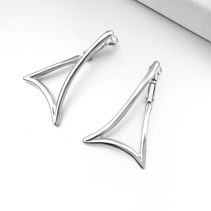 New Exaggerated Fashion Light Plate Big Triangle Earrings Wholesale