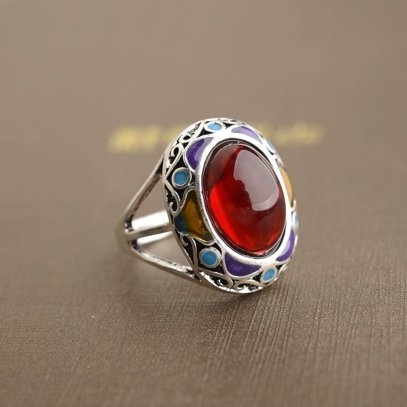 Fashion Vintage Inlaid Ruby Ring Jewelry Wholesale Ring