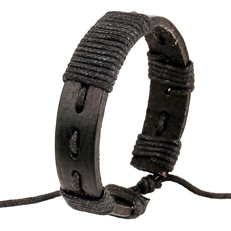 Handmade Leather Rope Bracelet Leather Bracelet Woven Bracelet