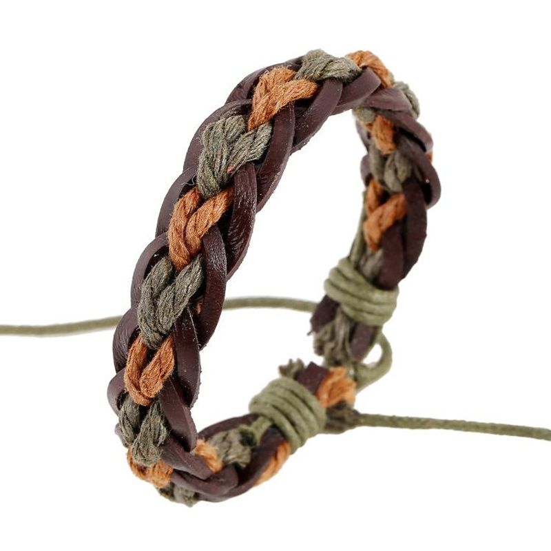 Hand Strap Jewelry Leather Couple Bracelet Leather Rope Braided Couple Female Hand Rope Bracelet