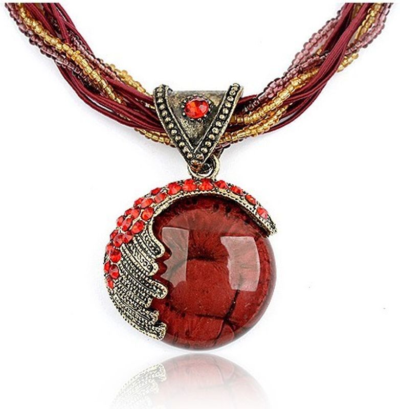 Handmade Bohemian Vintage Retro Mediterranean Necklace