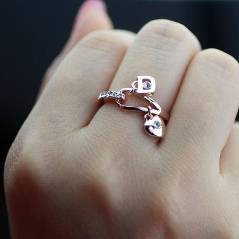 Korean Exquisite Beloved Diamond Ring Jewelry