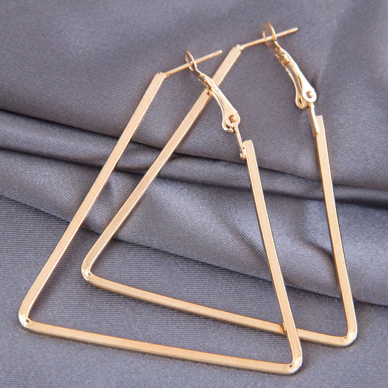 Fashion Metal Simple Triangle Style Earrings