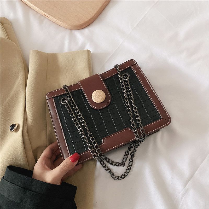 Simple Atmospheric Casual  Fashion All-match Large-capacity  Casual Square Bag