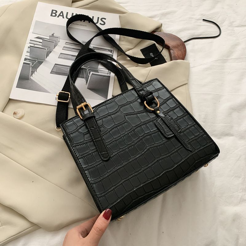 New Fashion Large-capacity Portable Crocodile Print Tote Bag