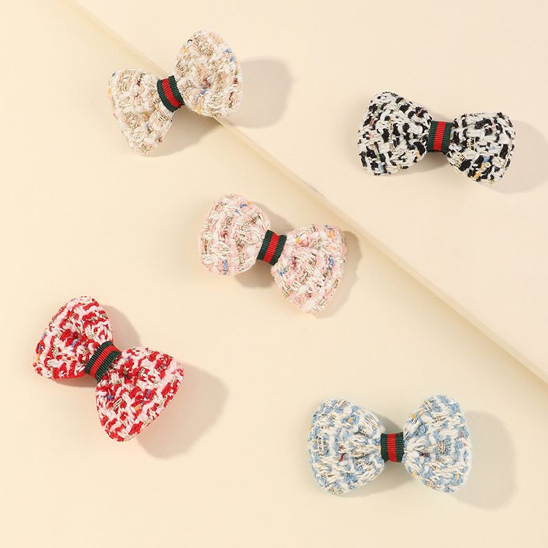 Cute New  Knitted Wool Bow Hairpins Set