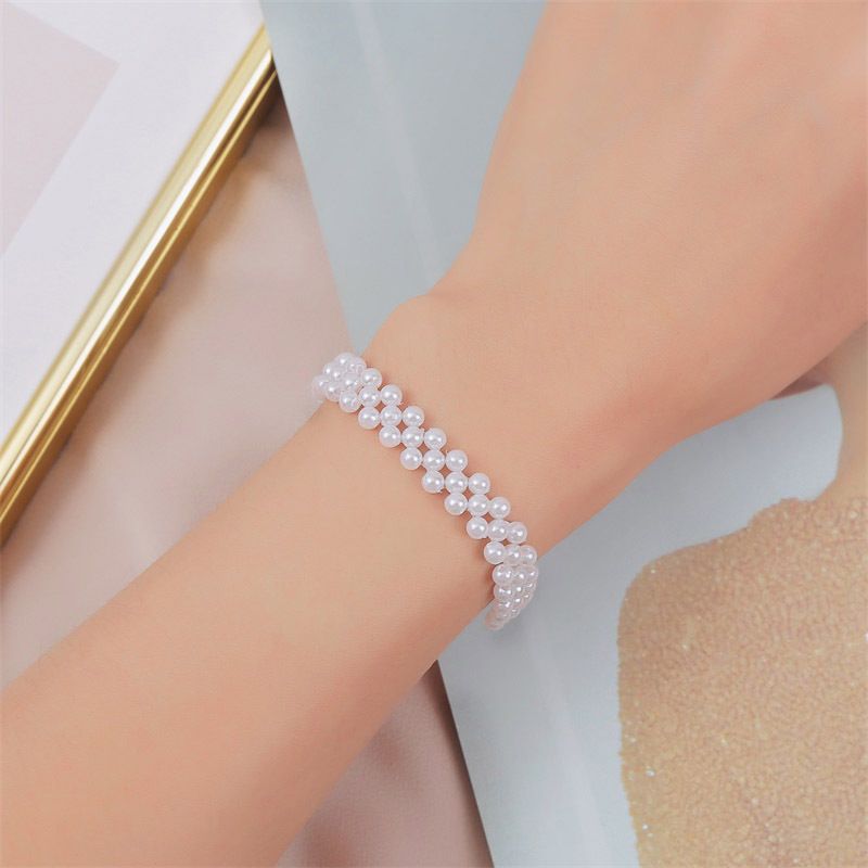 Korean Hand-woven  Pearl Bracelet