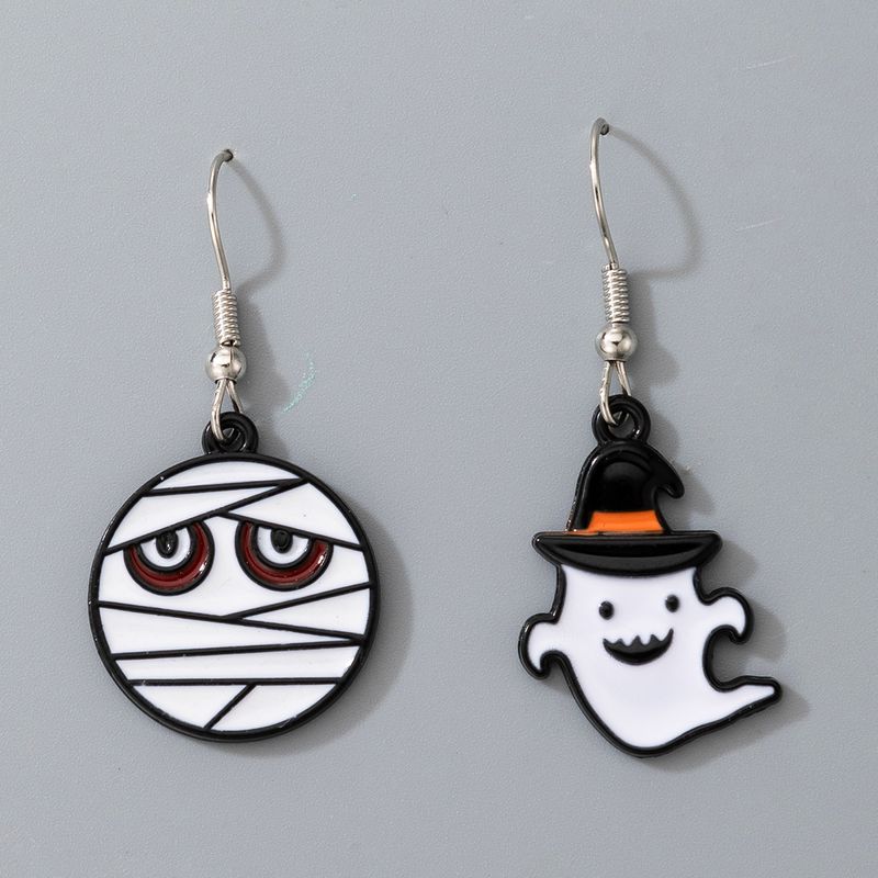 Fashion Cartoon Pumpkin Ghost Alloy Halloween Earrings