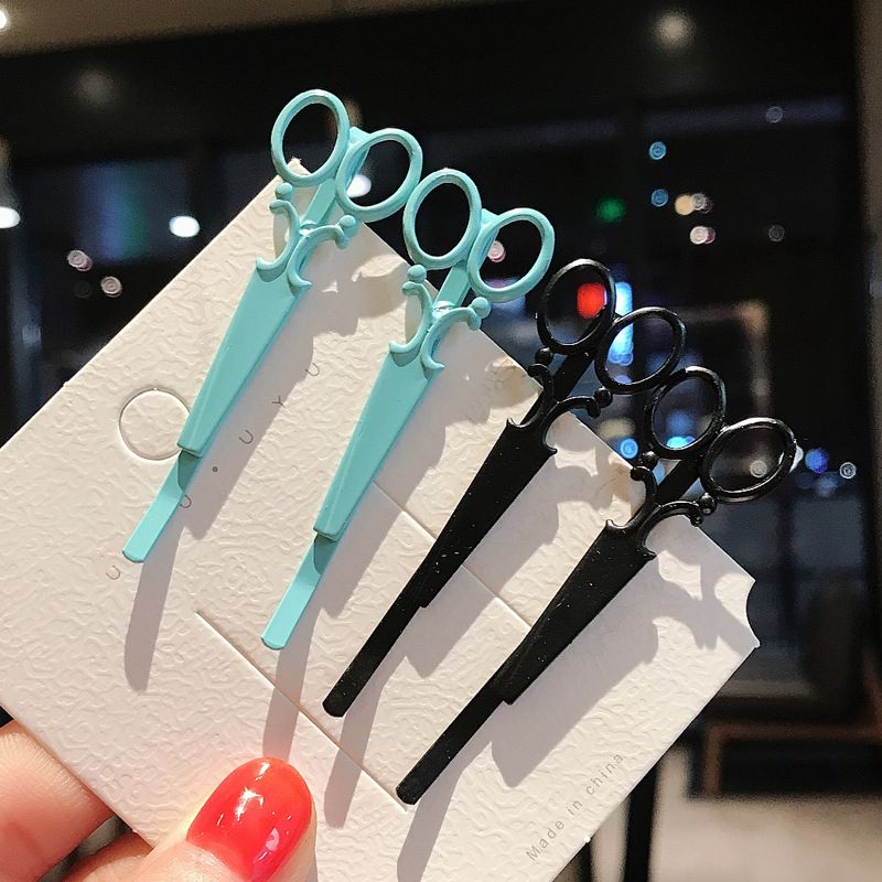 New Candy Color Scissors Hairpin