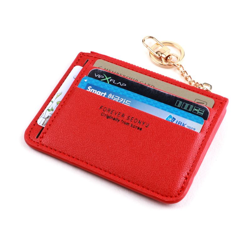 Seonyu Korean Style Multi-functional New Zipper Coin Purse Fashion Mini Card Holder Girls' Wallet Foreign Trade In Stock