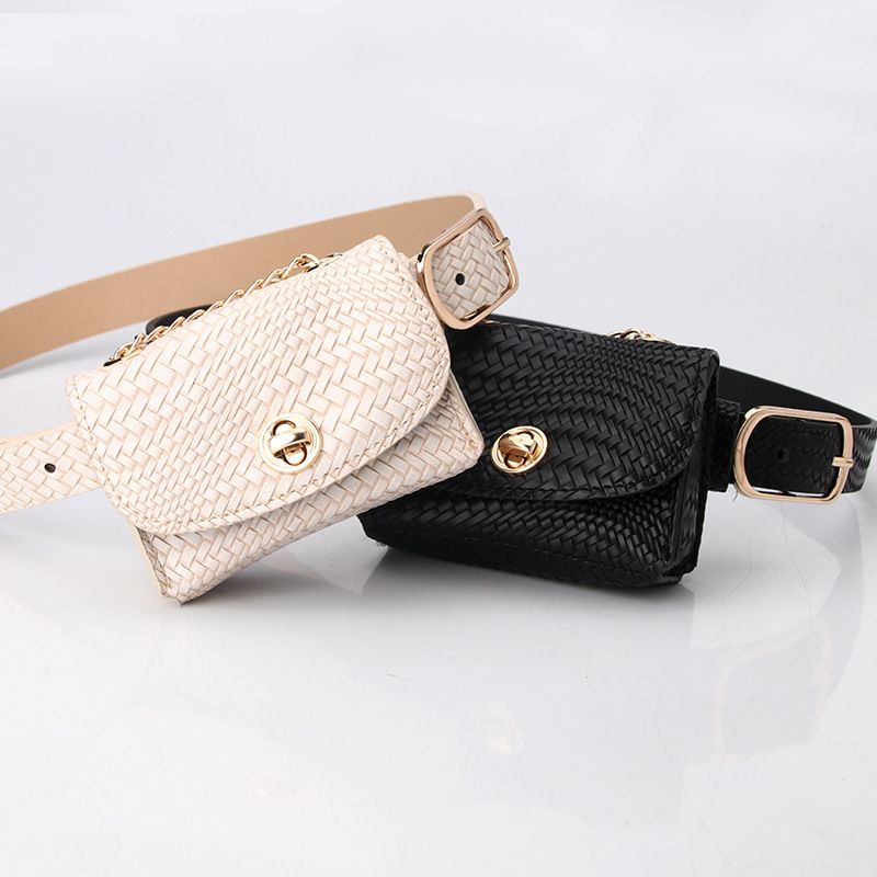 Fashion Leopard Belt Bag Mini Chain Bag  All-match Clothing Belt