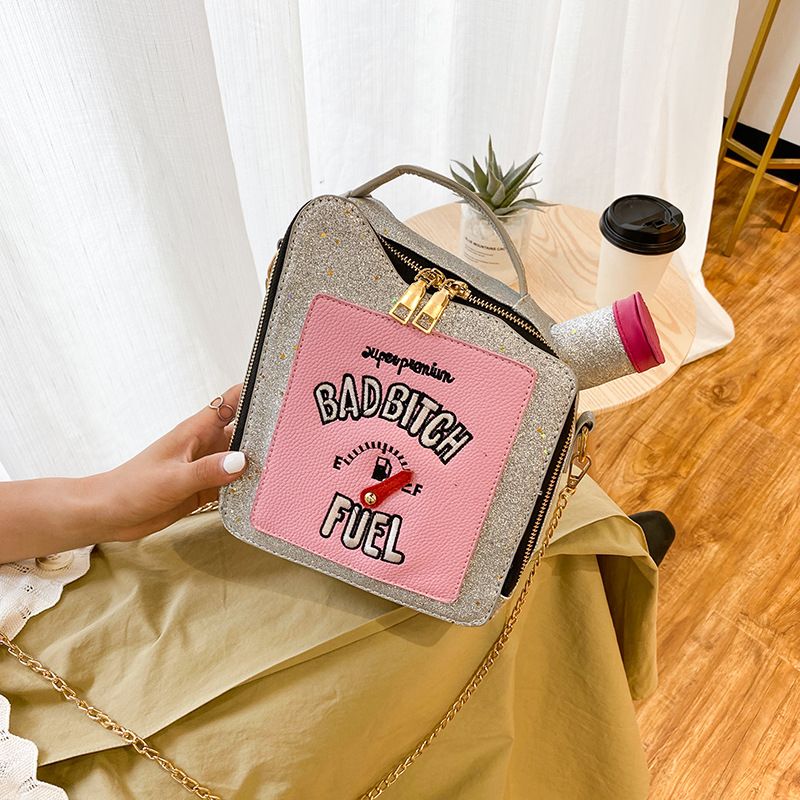 New Fashion Laser Sequin Embroidery Letter Bag