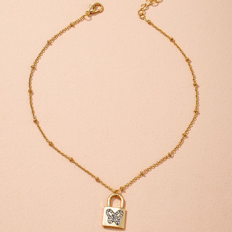 Golden Simple Fashion Snake Bone Chain Necklace