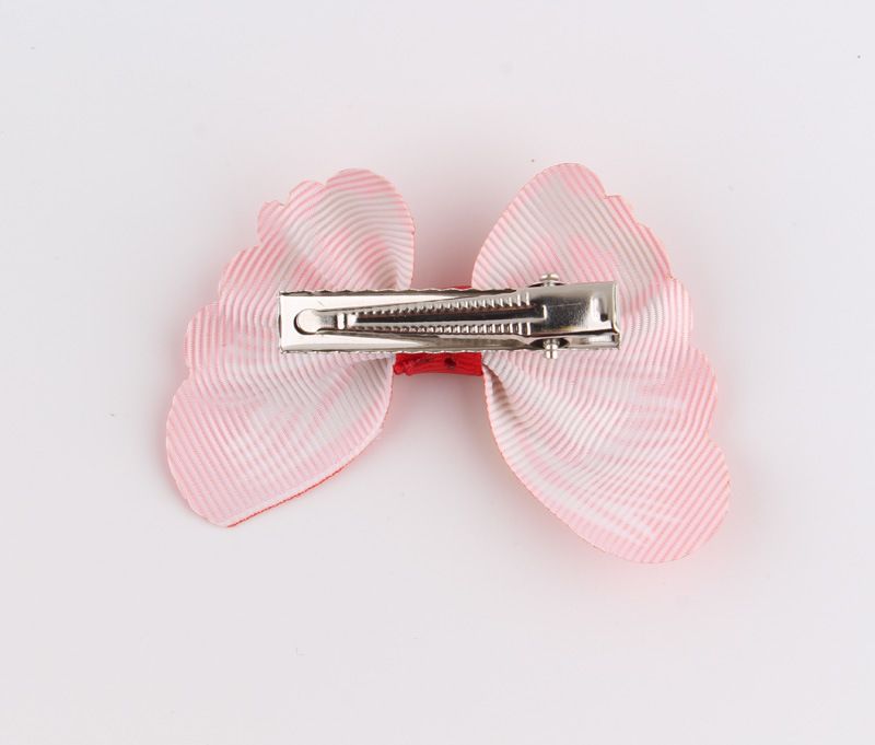 New  Children's Cute  Ribbon Color Butterfly Hairpin