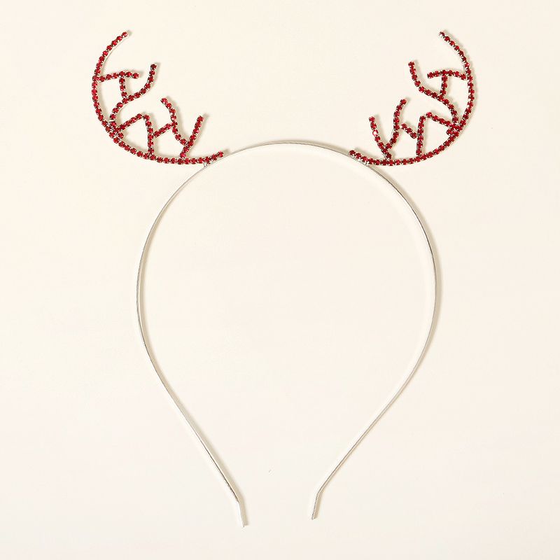 Christmas Antlers Rhinestone Headband