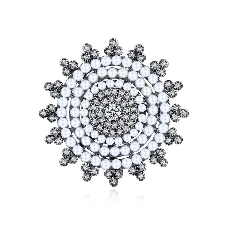 Korean Fashion Micro-inlaid Zircon Brooch