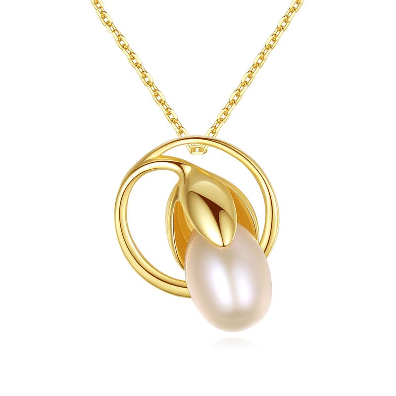 S925 Sterling Silver Freshwater Pearl Pendant Necklace