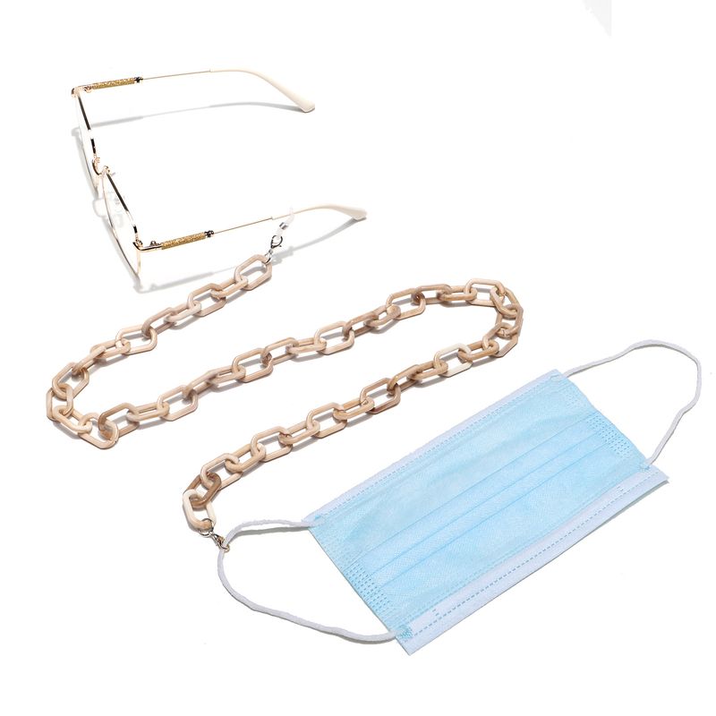 Resin Acrylic Shell Pattern Glasses Chain