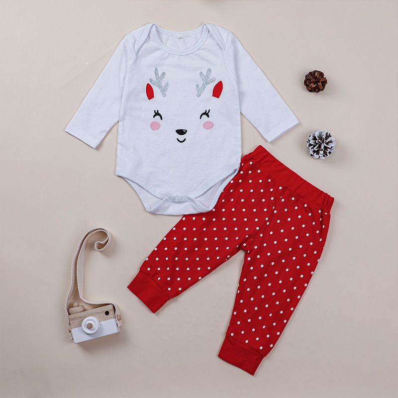 New Children's Baby Two-piece Romper Long-sleeved Jumpsuit Trouser Suit
