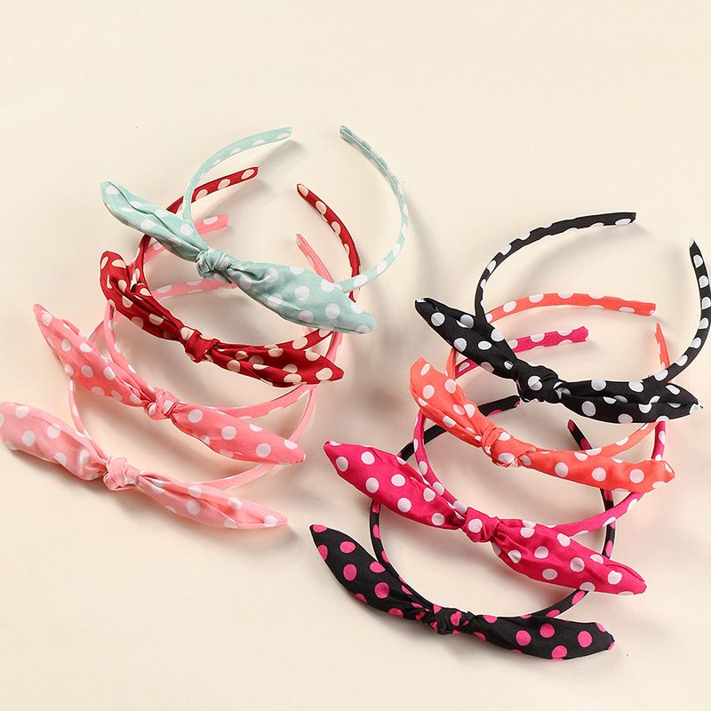 Koreanische Bowknot Polka Dot Kinder Haarband Set