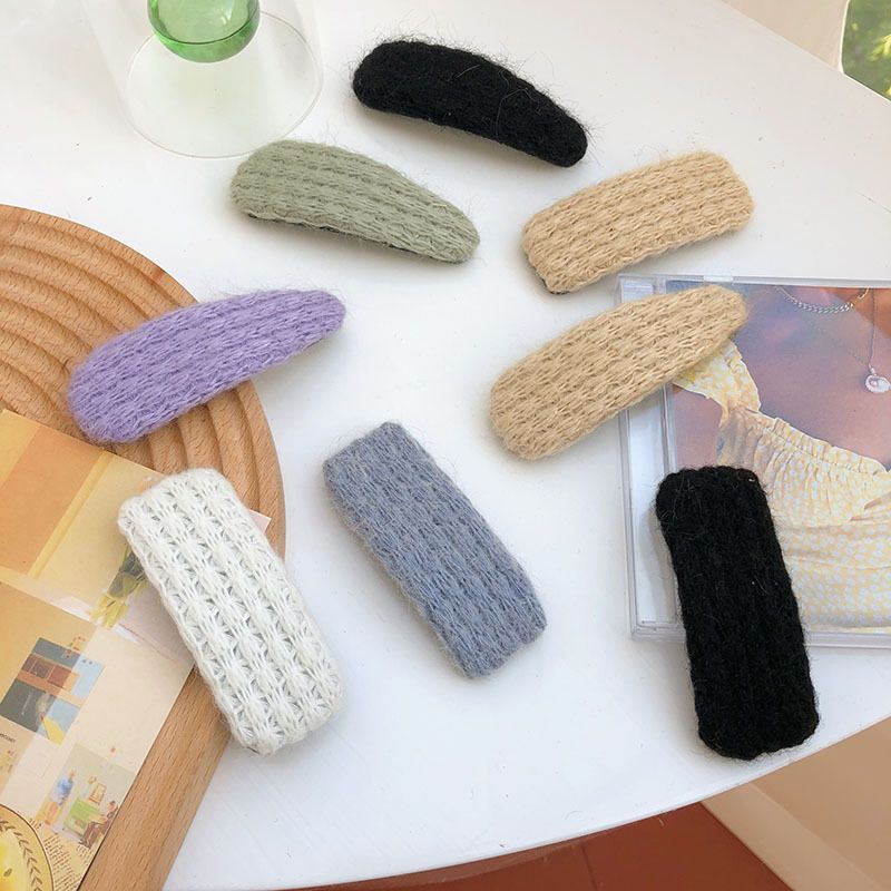 Sweet Bb Clip Knitted Hairpin Wool Hairpin