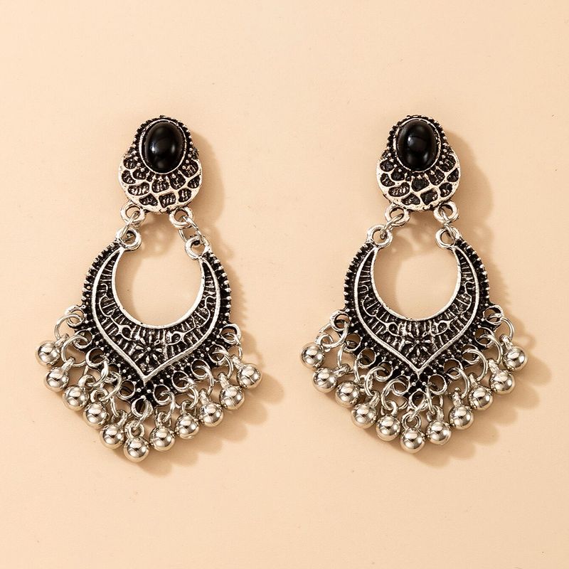 Fashion Exaggerated New Geometric Small Bells Tassel Earrings