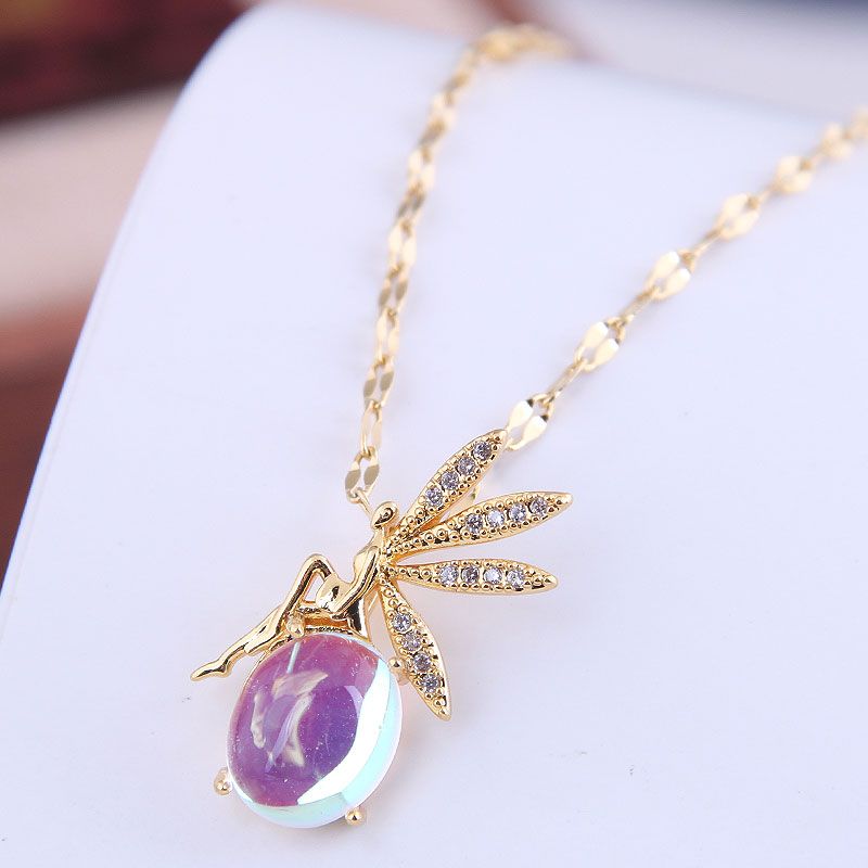Korean Fashion Sweet Angel  Necklace