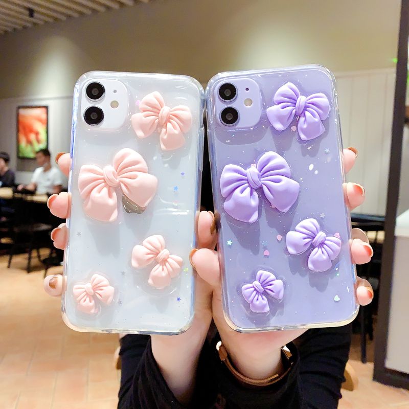 Bowknot Suitable For Iphone12 Mobile Phone Case Huawei Samsung Xiaomi Vivo Oppo