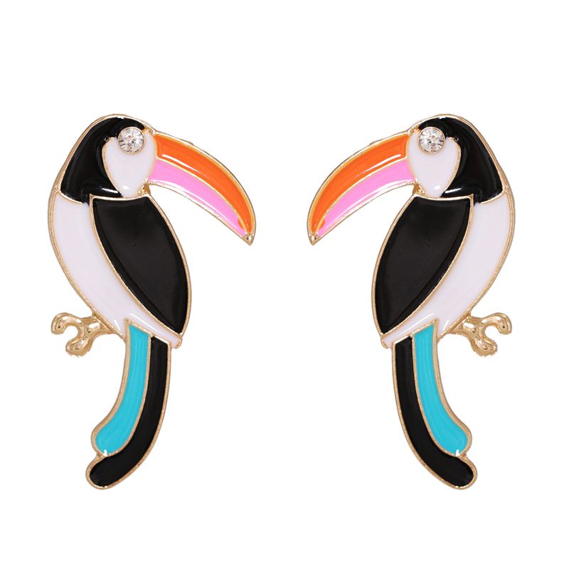 Fashion Cute Birds Diamond Earrings