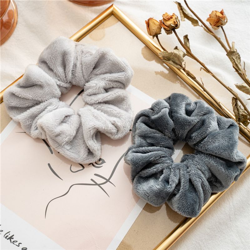 Fashion New  Pure Color Simple Hair Scrunchies