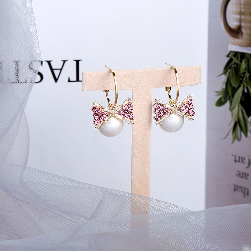 Pearl Sweet Bow Earrings