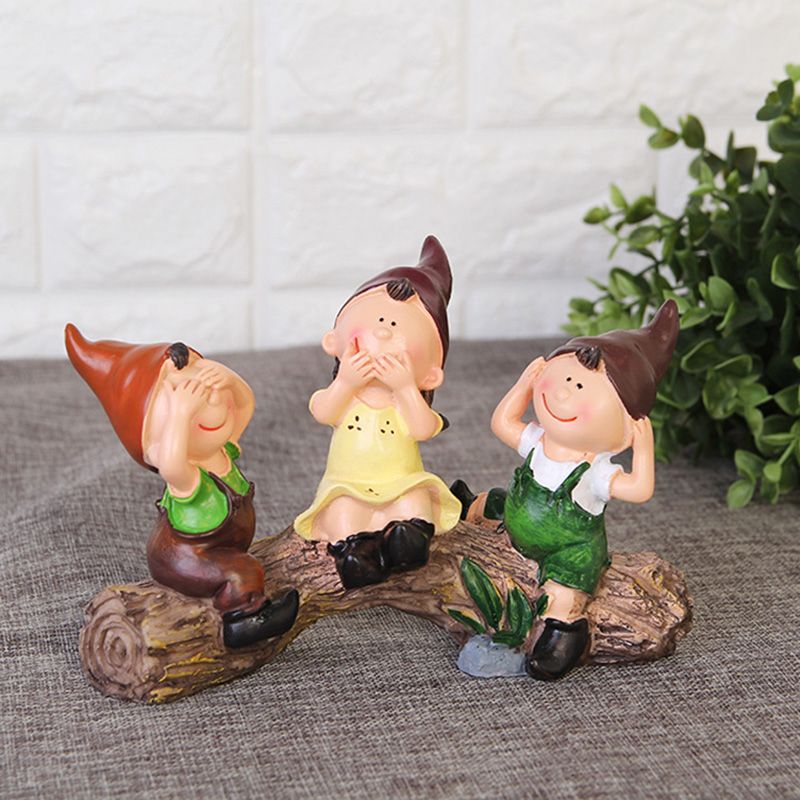 Three Not Stump Kids Resin Crafts Ornaments